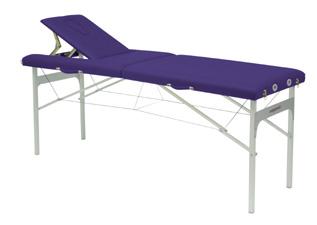 Table de massage pliante en aluminium - modèle standard C-3415M41 - cavité faciale et dossier relevable_0