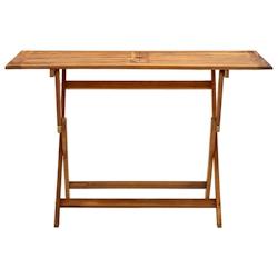 VidaXL Table de jardin pliable 120x70x75 cm Bois d acacia massif - marron Bois massif 313323_0