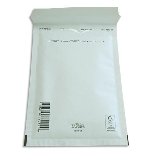 Airpro paquet de 10 pochettes à bulles d'air kraft blanc, auto-adhésive, sans trous, format 15 x 21,5 cm_0