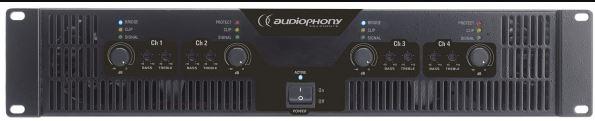 Amplificateur 4 canaux wa-4x3 audiophony - 4 x 300 watts_0