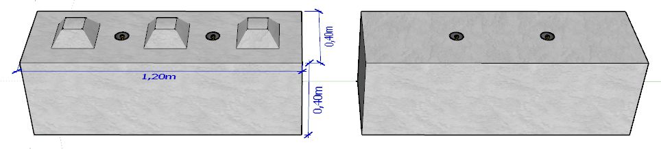 Bb400x400x1200 - bloc beton lego - stock bloc - poids 0,420 t_0