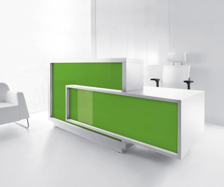 Bureau d'accueil original modèle Foro - MDD - Vert, A droite_1