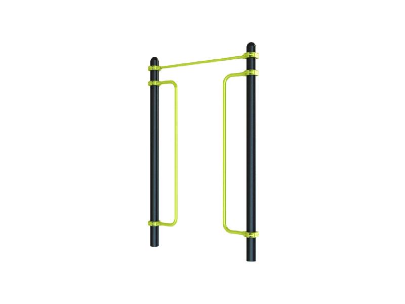 Equipement de Street Workout pour personnes à mobilité réduite  - DOUBLE POLE BARRE TRACTION_0