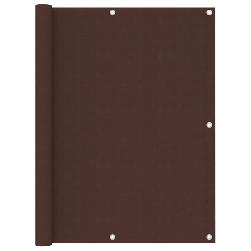 ÉCRAN DE BALCON BRISE PARE VUE PROTECTION CONFIDENTIALITÉ 120 X 300 CM TISSU OXFORD MARRON 02_0010221_0
