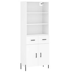 Helloshop26 - Buffet bahut commode armoire meuble de rangement organisateur cuisine salle de séjour salon haut 69,5 x 34 x 180 cm 02_0032647 - 300021_0