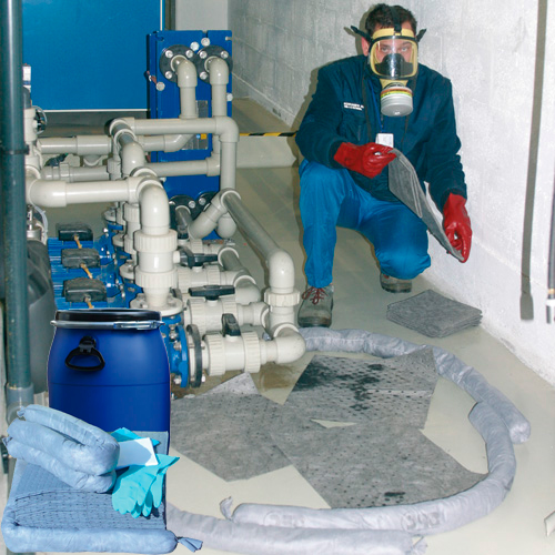 Kit antipollution - fûts d'intervention 64 litres pour produits chimiques - Réf. KPCFUT60_0