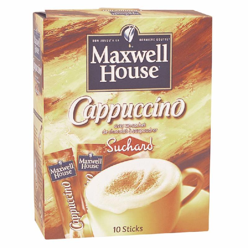 MAXWELL HOUSE BOITE DE 10 STICKS MAXWELL HOUSE CAPPUCINO