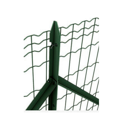 Clôture-poteaux vz pour couler dans le béton 1300x80x80x3mm 103562; métal poteaux clôture 