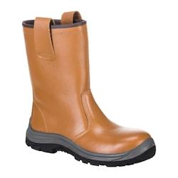 Portwest - Bottes de sécurité non fourrées  S1P HRO Marron Taille 45 - 45 marron matière synthétique 5036108199013_0