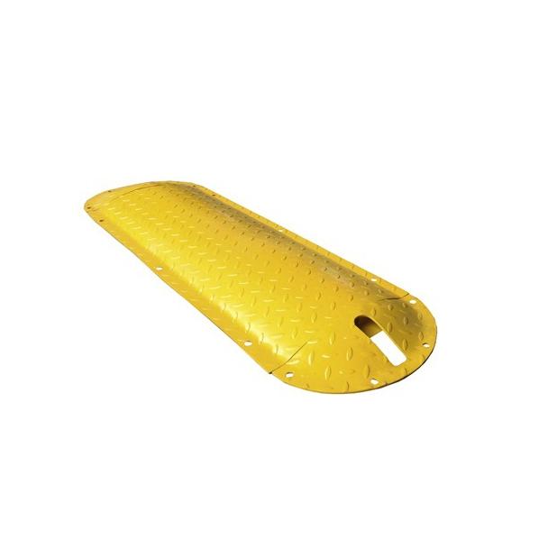 Ralentisseur acier 40 tonnes - longueur 1000 mm - surface striée et anti-glisse - marque Rolléco_0