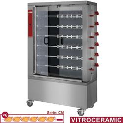 Rôtissoire a poulets vitrocéramique 6 broches - RVE/6C-CM_0