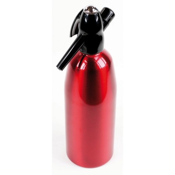 Siphon à soda 1 litre - Laqué rouge - Yoko Design® - Économique et simple d'utilisation_0