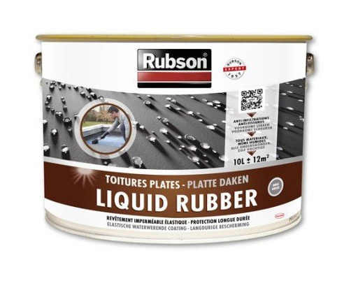 STOP FUITES TOITURES PLATES GRIS 10L - RUBSON