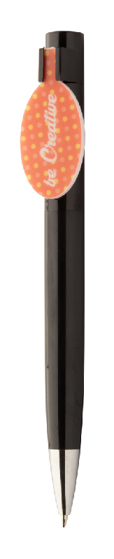 Stylo à bille en plastique avec clip sur mesure - encre bleue - marquage UV LED inclus - quantité minimale 100 pcs_0
