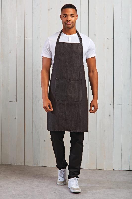 Tablier à bavette Colours avec poche - PR154 - Polyester/coton, boucle réglable, lavage industriel_0