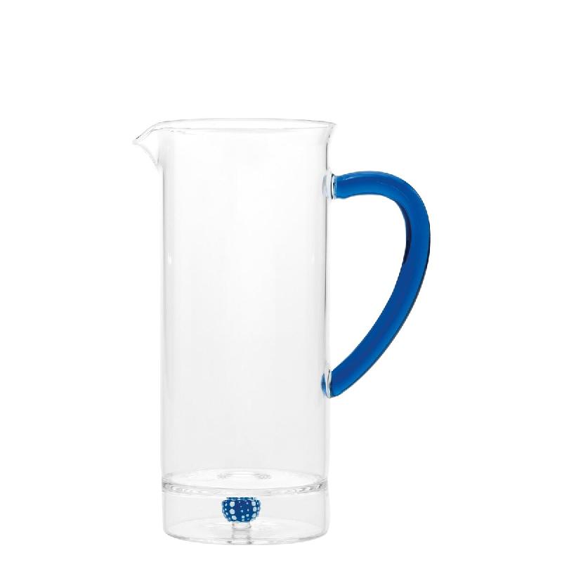 Zafferano Carafe Teca Mare Couleur Corail En Verre Borosilicaté Fait Main Avec Décoration Intérieure En Forme De Corail Pour Tables Élégantes - T_0