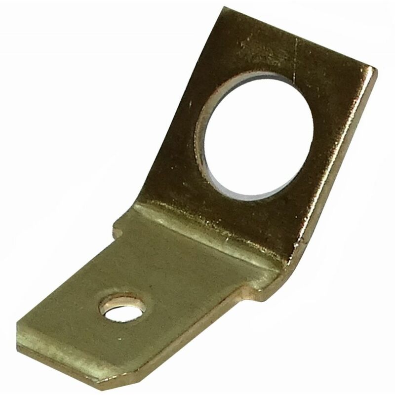Aerzetix 100x Cosses /électriques /à oeil oeillet isol/ées M6 /Ø6,4mm 4-6mm2 jaunes