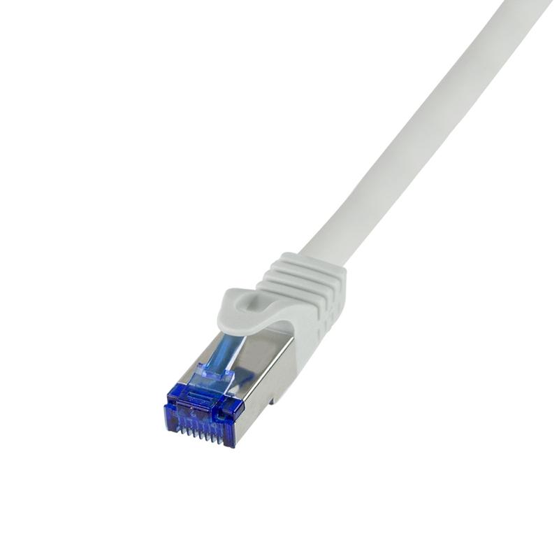 LogiLink C6A052S - Câble réseau gris 2 m Cat6a S/FTP (S-STP) RJ-45 - LSZH - 10 Gigabit Ethernet_0