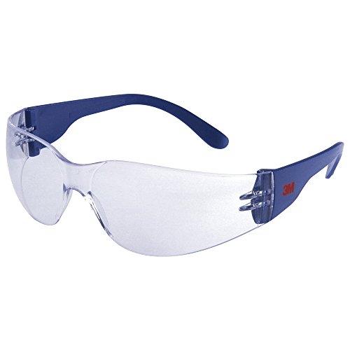3M 2720 - Lunette de sécurité en polycarbonate bleu avec lentille transparente - Résistantes aux rayures et anti-buée_0