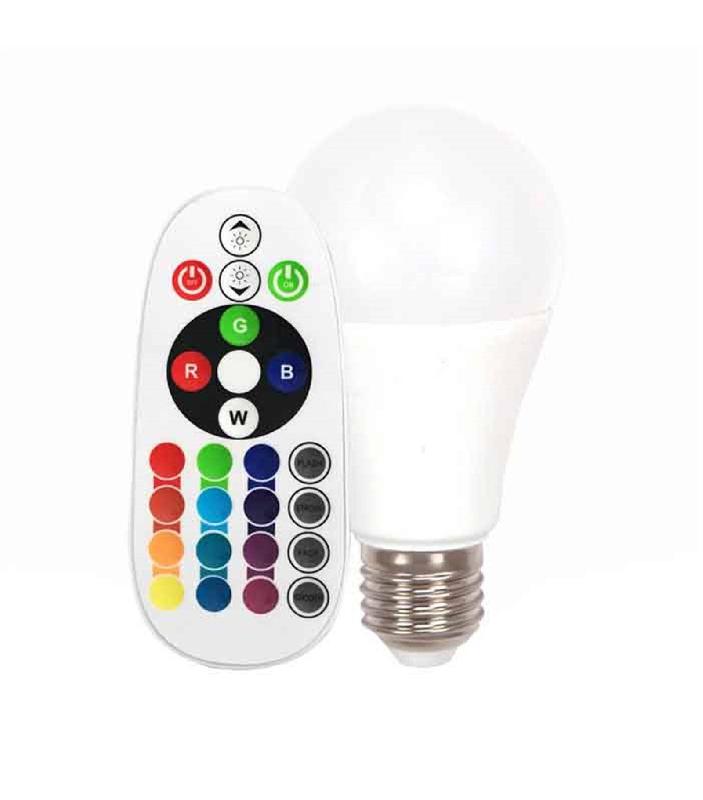 Ampoule led e27 à led rgb avec 6w rendu 40w par vtac ref 712