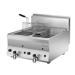 Bartscher Friteuse inox double gaz 2 x 8 Litres, 14 000 W, GAZ - 3667335016532_0