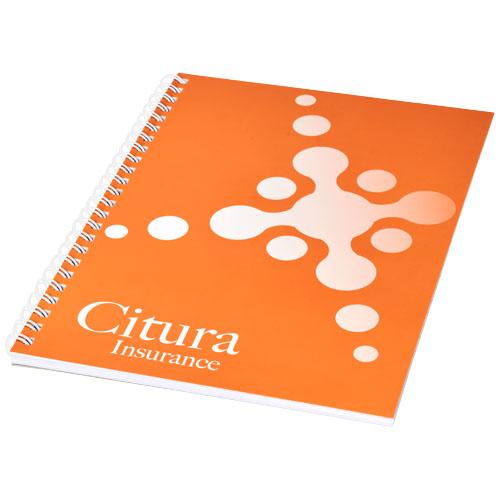 Cahier Desk-Mate® à spirales A4 - couverture PP anti-déchirures et imperméable - 50 feuilles vierges 80 g/m²_0