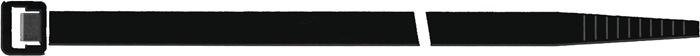 Collier de câblage SEL.FIT - longueur 450 mm, largeur 7,5 mm, polyamide 6.6 noir - 100 pcs/sachet - SAPISELCO_0