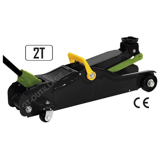 Cric rouleur hydraulique 2 tonnes spécial voiture basse - 11581519_0