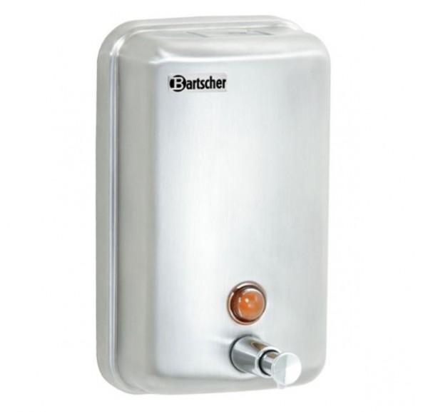 Distributeur de savon mural professionnel 1 litre - Bartscher - acier inoxydable brossé, pompe manuelle_0