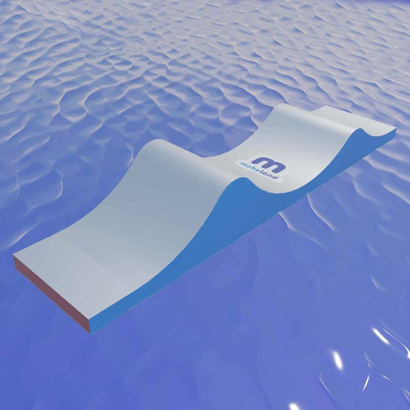 Double vague - structure gonflable pour aquapark - 9m de long, capacité 6 personnes, norme CE EN 25649_0