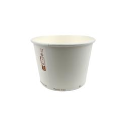 ECOLOMIQUE - 25 Pcs - Pot à soupe carton blanc - Ø115 mm, Hauteur: 80 mm, Contenance optimale - ECO210SOW16 - blanc en carton ECO210SOW16_0