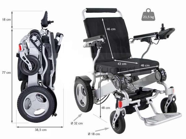 FAUTEUIL ROULANT ÉLECTRIQUE PLIANT ET LÉGER D09