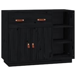 Helloshop26 - Buffet bahut commode armoire meuble de rangement organisateur cuisine salle de séjour salon 98,5 x 40 x 75 cm bois 02_0036159 - 3000212_0