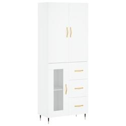 Helloshop26 - Buffet bahut commode armoire meuble de rangement organisateur cuisine salle de séjour salon haut 69,5 x 34 x 180 cm 02_0032719 - 300021_0