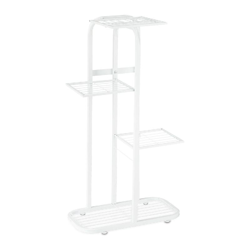 Helloshop26 - Étagère à plantes escalier 81 x 44 x 24,5 cm stable et design moderne en acier noir 13_0010762 - noir métal 3000245405742_0