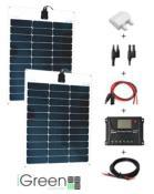 Kit solaire flexible 110w 12v van / camping-car / bateau_0
