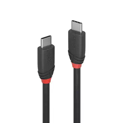 LINDY 0.5m USB 3.1 Type C Cable 3A Black Line_0