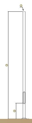 Mât d'éclairage public cylindrique tubi en aluminium - Ø 90 mm - Hauteur 2,5 à 6 m_0