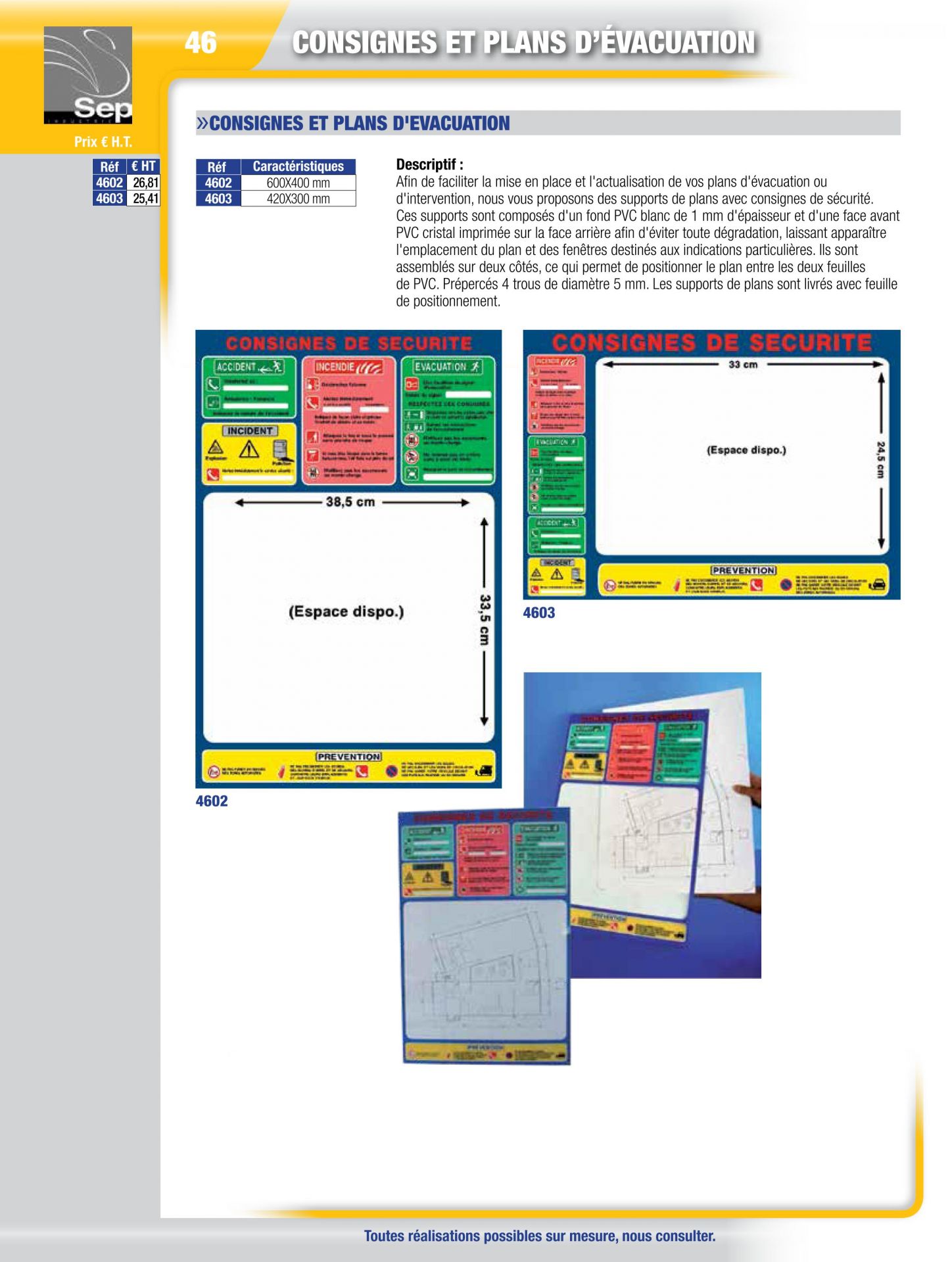 Panneau de signalisation - consignes et plans d'evacuation_0