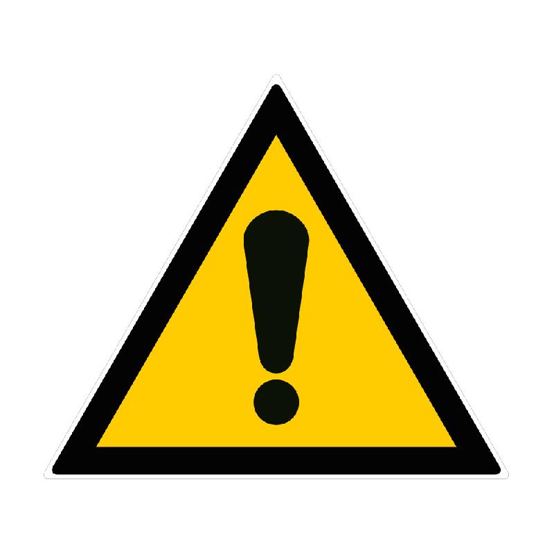 Panneau triangle danger jaune et noir_0