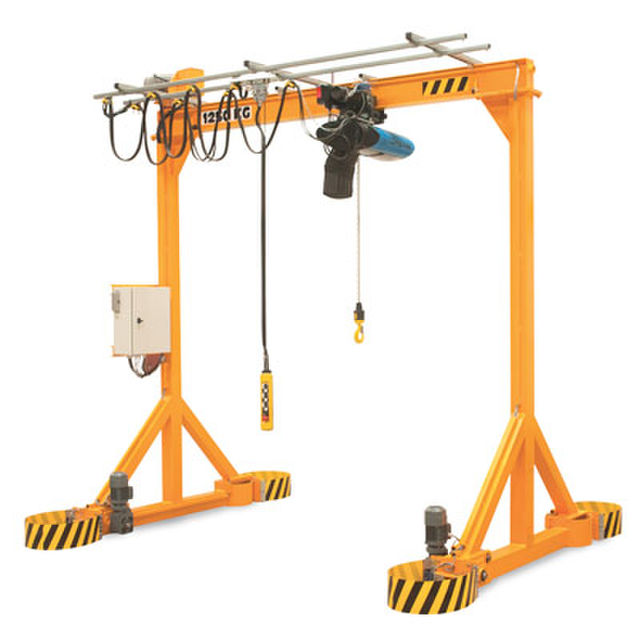 Portique d'atelier motorisé - capacité de charge jusqu'à 6,3T - rotation 360° sans rail_0