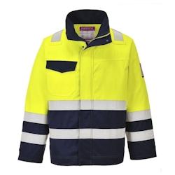 Portwest - Veste de travail résistante à la chaleur haute visibilité MODAFLAME Jaune / Bleu Marine Taille 2XL - XXL jaune 5036108258147_0