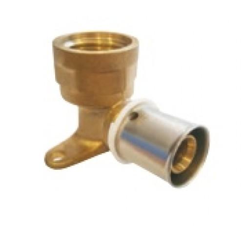 RACCORD PER À SERTIR - APPLIQUE - DIAM 16 MM - FILETAGE 15X21 BOUTTÉ