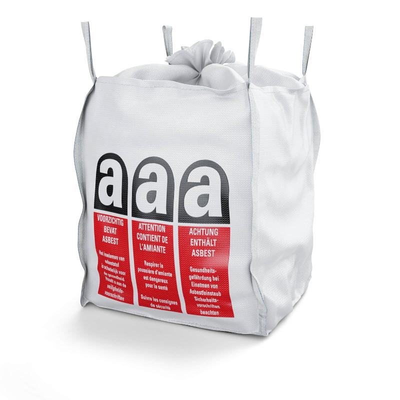 Sac big bag amiante 1000kg - 900 x 900 x 1050mm - bbne115pea - 648563_0