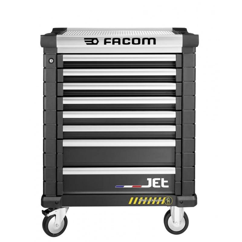 Servante noire de sécurité avec inter-verrouillage intégré - 8 tiroirs - FACOM FRANCE | JET.8NM3ASPF_0