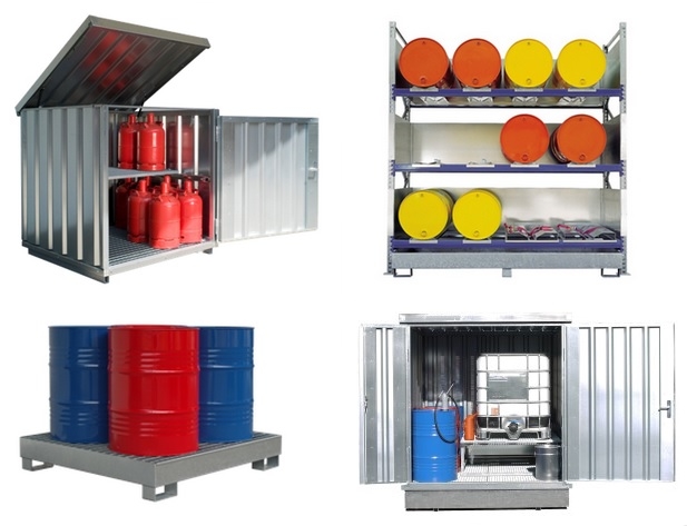 Conteneur de stockage sécurisé pour produits chimiques, dangereux, inflammables et phytosanitaires_0
