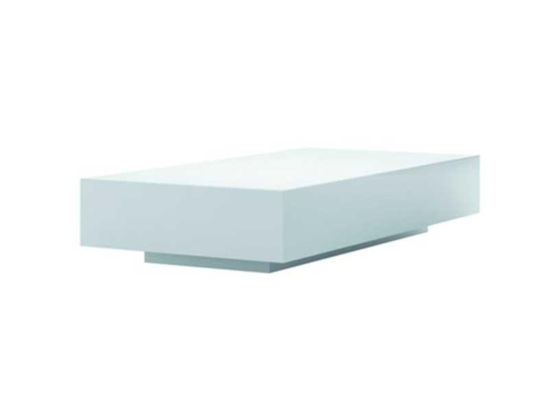 Table basse T05 - une touche contemporaine - fabriquée par Offisi - mélaminé, angles à 45°, finitions variées_0