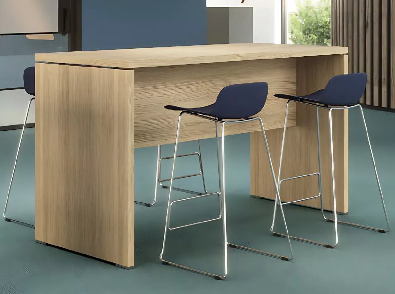 Table haute So Valencia - design scandinave et contemporain - plateau mélaminé 105 cm - garantie 3 ans_0