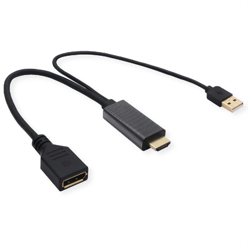 Value adaptateur 4k hdmi - displayport, v1.2, hdmi m - dp f_0