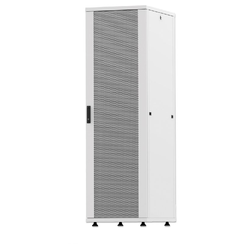 Baie serveur 19 pouces MHT240 avec porte perforée - 26U - 1000 (P) x 600 (L) x 1308 (H) - flatpack - gris - Bravour®_0